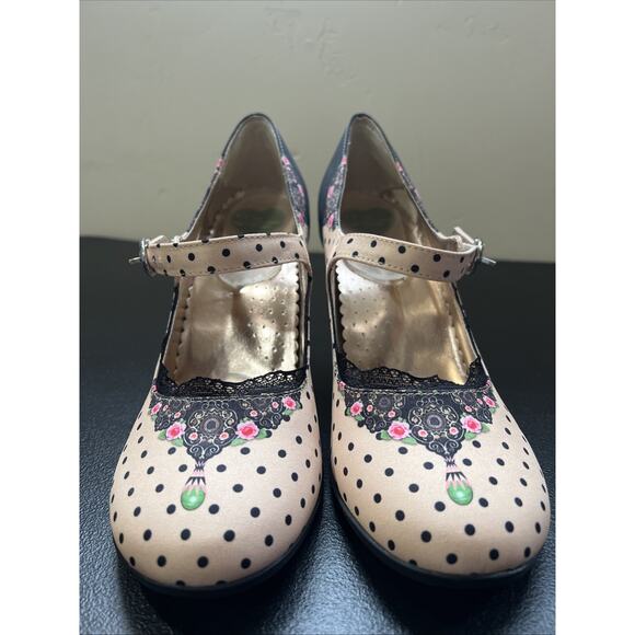 Hot Chocolate Designs Chocolaticas Doris Polka Dot Mary Jane Heels Size 41/US 11 - Picture 2 of 13